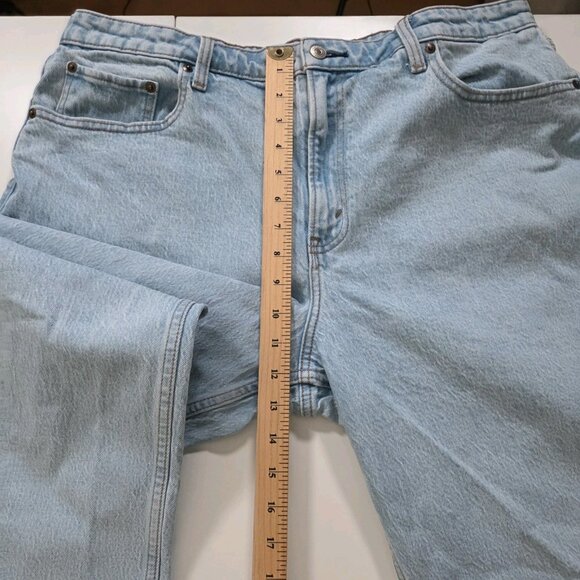 Abercrombie & Fitch Curve Love Jean Women 33 / 16R Light Blue High Rise Cropped - Picture 6 of 16